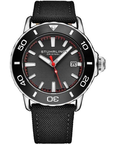 Stuhrling Aquadiver Watch - Black