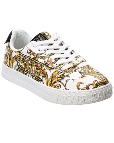 Versace Jeans Couture Leather Sneaker - White