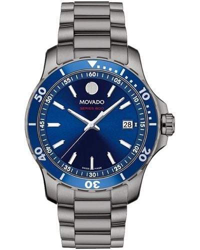 Movado Series 800 Watch - Blue