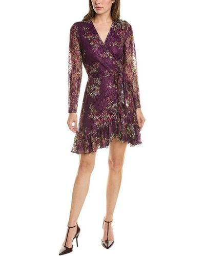 Laundry by Shelli Segal Lace Wrap Dress - Red