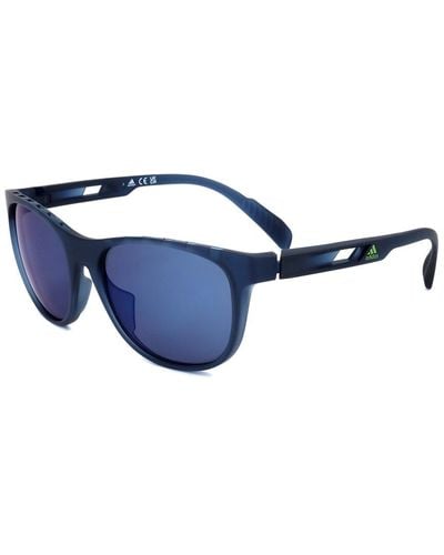 adidas Sport Unisex Sp0022 55mm Sunglasses - Blue