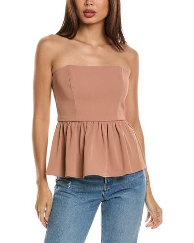 French Connection Harry Peplum Top - Blue