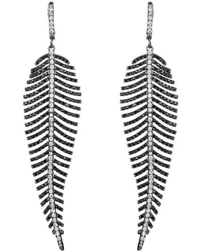 Eye Candy LA The Luxe Collection Cz Kanii Earrings - Black