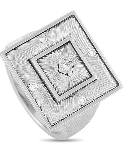 Buccellati Prestigio 18K 0.08 Ct. Tw. Diamond Ring (Authentic Pre-Owned) - White