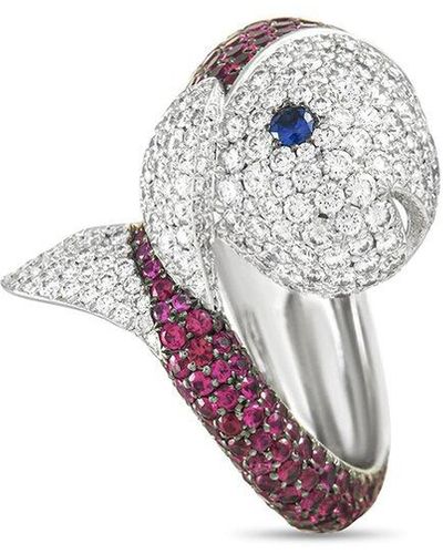 Chopard Chopard 18k 7.40 Ct. Tw. Diamond & Ruby Ring - Multicolour