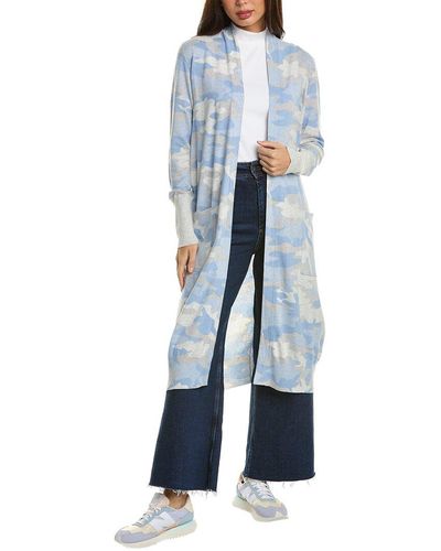 Forte Camo Cashmere-blend Duster - Blue