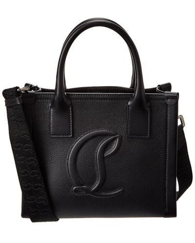 Christian Louboutin By My Side Small Leather Tote - Black