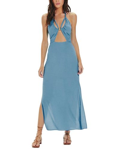 ViX Lidia Detail Midi Dress - Blue