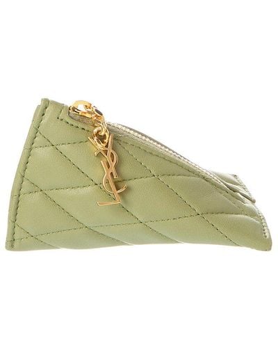 Saint Laurent Berlingo Quilted Leather Charm - Green