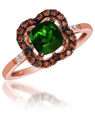 Le Vian 14k Strawberry Gold® 1.05 Ct. Tw. Diamond & Chrome Diopside Ring - Green