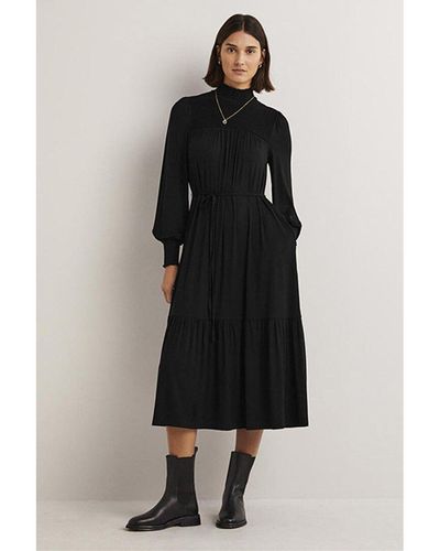 Boden High-neck Jersey Maxi Dress - Black