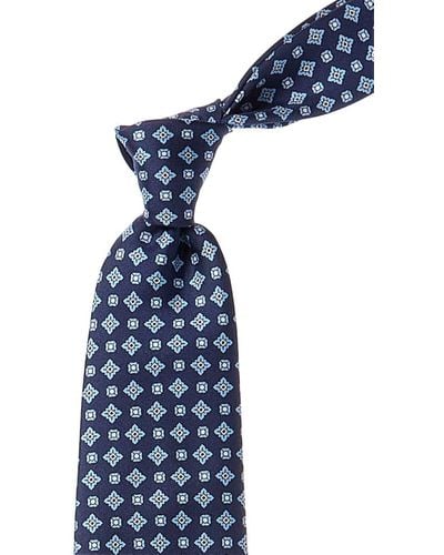 Brooks Brothers Navy Silk Tie - Blue