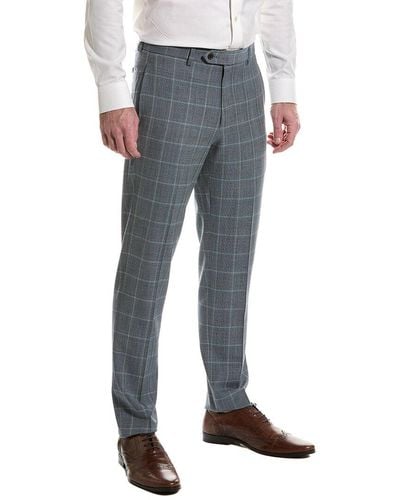 Brooks Brothers Explorer Regent Fit Wool-blend Pant - Blue