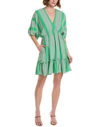 Taylor Printed Mini Dress - Green