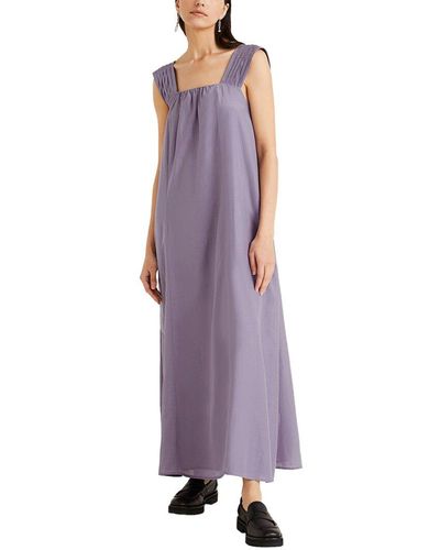 Merlette Rossetti Silk-blend Dress - Purple
