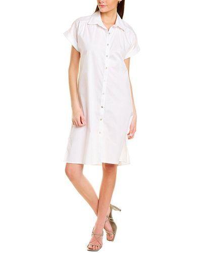 Melissa Masse Poplin Shirtdress - White