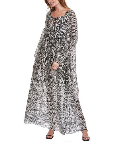 Stella McCartney Printed Maxi Dress - Gray