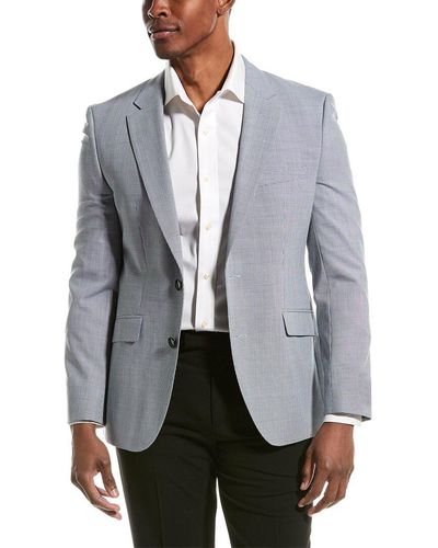 BOSS Wool-Blend Suit Jacket - Grey