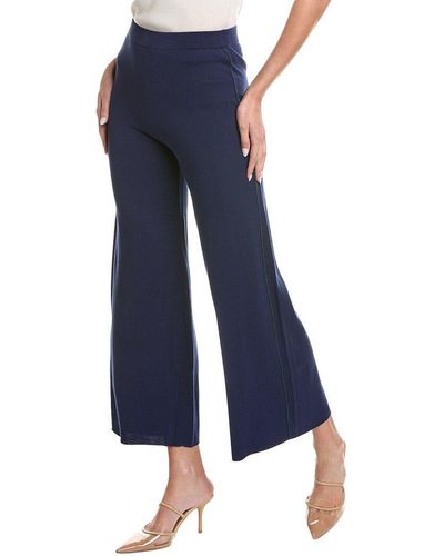 Lafayette 148 New York Double Knit Pant - Blue