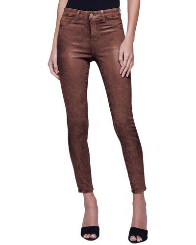 L'Agence Margot High-rise Skinny Jean - Red