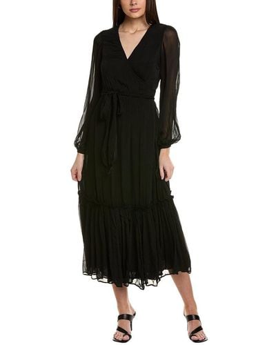 Boden Wrap Maxi Dress - Black