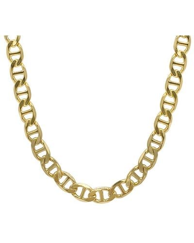 Adornia 14k Plated Mariner Chain Necklace - Metallic