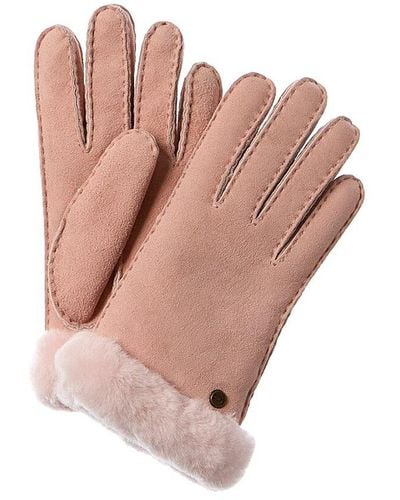 UGG Carter Sheepskin Gloves - Pink