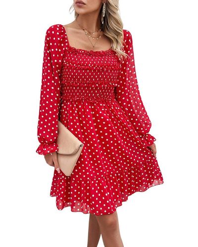 Luna Tuccini Mini Dress - Red