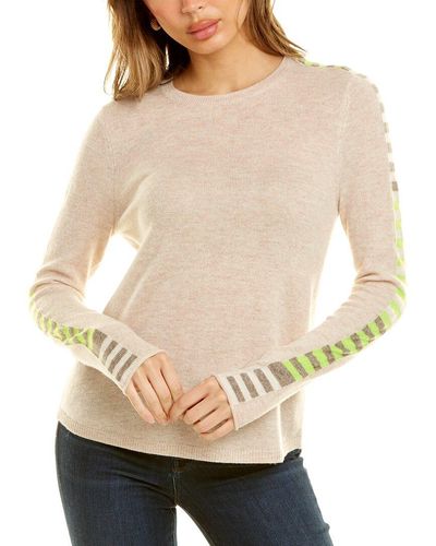 Lisa Todd Finish Line Wool & Cashmere-blend Sweater - Natural