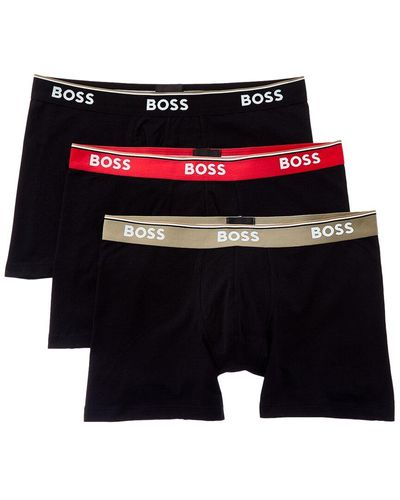 BOSS 3pk Power Boxer Brief - Black