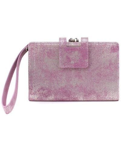 Hobo International Violet Leather Wristlet - Purple