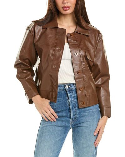 To My Lovers Cropped Jacket - Brown
