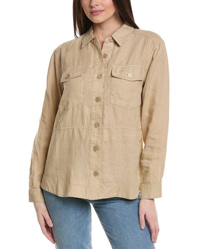 Michael Stars Whitney Linen Shacket - Natural