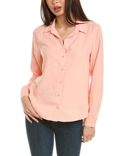 Bella Dahl Classic Button Down Shirt - Pink