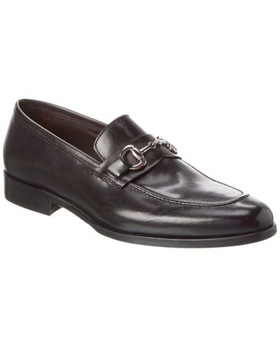 M by Bruno Magli Nino Leather Loafer - Black