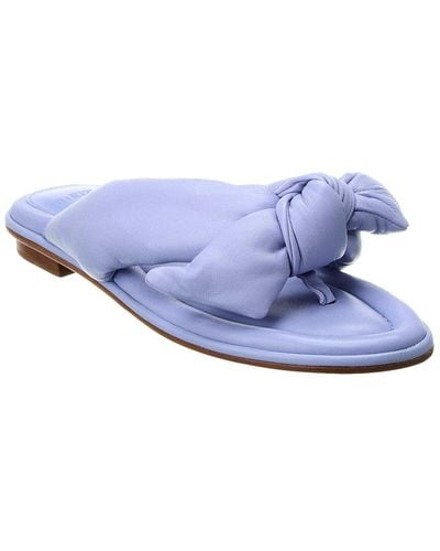 Alexandre Birman Soft Clarita Leather Sandal - Blue