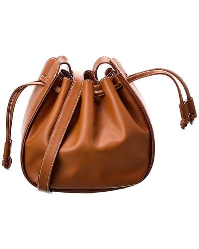 J.McLaughlin Amari Leather Bucket Bag - Brown