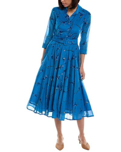 Samantha Sung Avenue A-line Dress - Blue