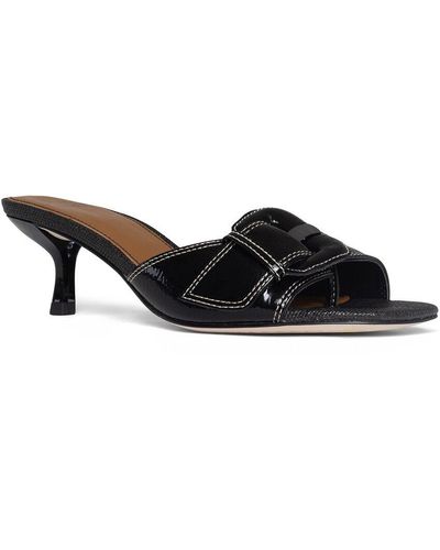 Donald J Pliner Cherry Leather Sandal - Black