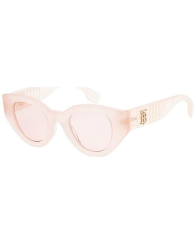 Burberry Be4390f 47mm Sunglasses - Pink