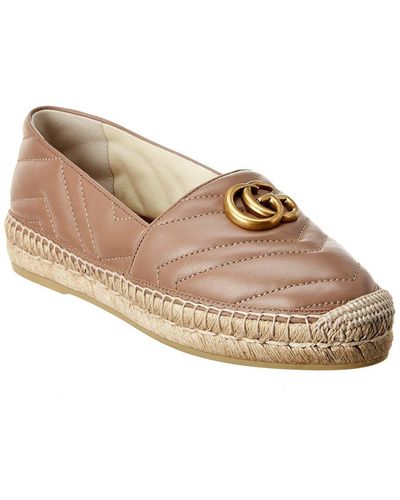 Gucci GG Leather Espadrille - Natural
