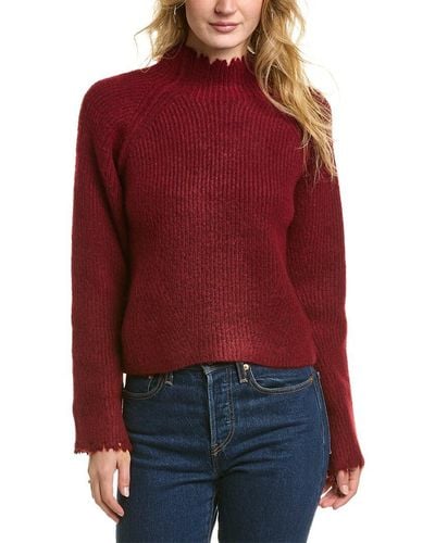 FAVORITE DAUGHTER The Oma Wool-blend Sweater - Red
