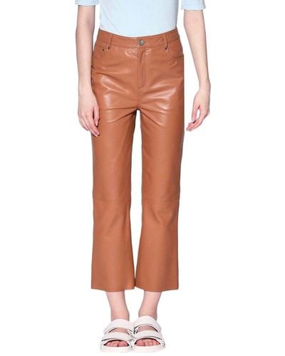 Walter Baker Selma Leather Pant - Orange