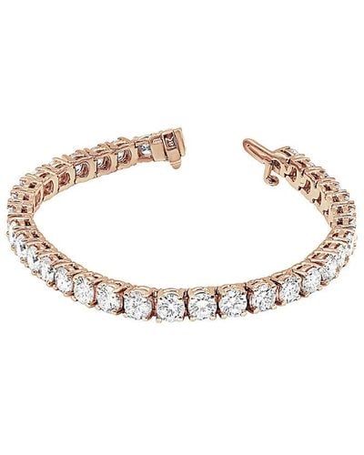 Diana M. Jewels Fine Jewelry 14k Rose Gold 4.50 Ct. Tw. Diamond Tennis Bracelet - Metallic
