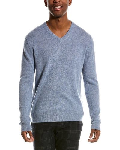 Magaschoni Tipped Cashmere Sweater - Blue