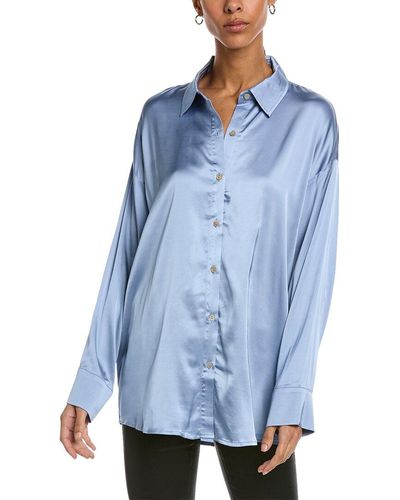 Chaser Silky Blouse - Blue