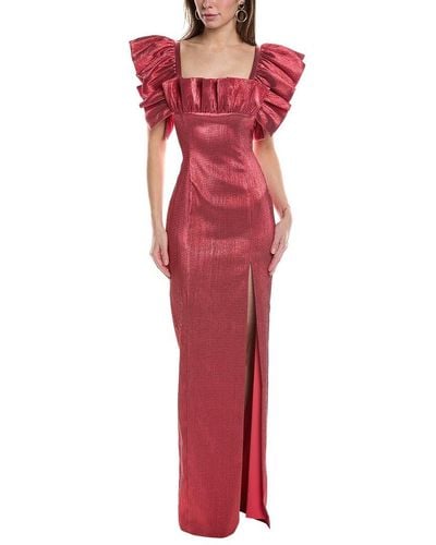Black Halo Prince Gown - Red