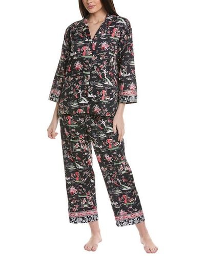 Natori 2pc Kana Pajama Set - Black