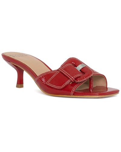 Donald J Pliner Cherry Leather Sandal - Red