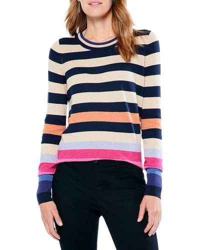 NIC+ZOE Nic+zoe Jewel Stripes Vital Sweater - Multicolor